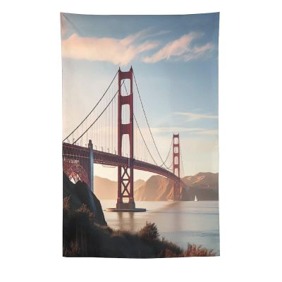 HKMNTGD Tapestry Nature,Golden Gate Bridge Printed Tapestries Wall Hangings,Large Wall Tapestry Decor for Bedroom Living Room Dorm Vertical Version (60" X 80")