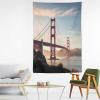 HKMNTGD Tapestry Nature,Golden Gate Bridge Printed Tapestries Wall Hangings,Large Wall Tapestry Decor for Bedroom Living Room Dorm Vertical Version (60" X 80") view 3