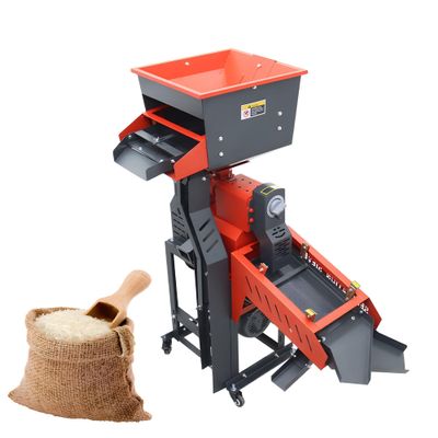 Banfluxion 220V Corn Milling Machine Electric Small Grain Peeling Machine Household Millet Corn Grinder Commercial Rice Sheller with Feed Square Bucket, 130-170kg/h, 1.8KW