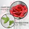 Giant Rose Flower for Decoration, 6ft Electric Auto-Blossom Large Artificial Rose Decor for Wedding Baby Shower Birthday Easter Party Backdrop Mother's Day Banquet Shop Window Display Props view 3
