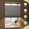 MoDanCeQ Linen Pattern Top Down Bottom Up Cellular Cordless Shades, 1.5" Blackout Fabric Honeycomb Blinds for Windows, Windows Shades for Home, Living Room, Bedroom, Light Beige, 74" W x 78" H view 3