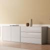 NessCarsti Set of 2 Modular Matte Buffet Cabinets with Storage (63" W) view 2