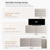 NessCarsti Set of 2 Modular Matte Buffet Cabinets with Storage (63" W) view 3