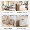 NessCarsti Set of 2 Modular Matte Buffet Cabinets with Storage (63" W) view 4