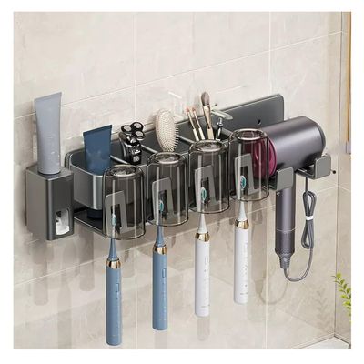 SENBAILU Toothbrush Rack Toothbrush Rack Hair Dryer Bracket Bathroom Wall-Mounted Mouthwash Cup Dental Shelf Bathroom Toothbrush Holder