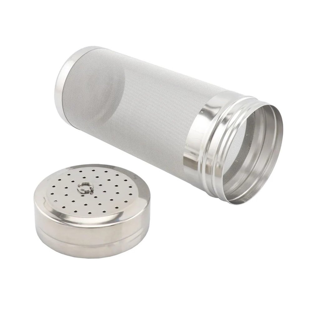 ASDJKL Home Brewing Hop Spider 300 Micron Mesh Stainless Steel Dry Hop Filter for Home Beer Brewing Kettle Brewing Accessories(7cm x 18cm)