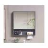 JHIAADEY Mirror Cabinet,Bathroom Mirror Cabinet,Mirror Medicine Cabinet wall Mounted,Bathroom wall Mirror Cabinet,Door Bathroom Mirror with Storage Cabinet,(Gray,70cm/27.5in) view 1