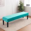 JACOJE Velvet Dining Bench Cover Removable Bench Slipcover Stretch Bench Seat Furniture Protector Dining Chair Slipcovers for Living Room and Kitchen(Grn A) view 2