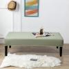 JACOJE Waterproof Dining Bench Cover, PU Leather Upholstered Bench Slipcover Stretch Full Coverage Removable Washable Bench Seat Protector Footstool Cover(Hellgrn,180cm(70.9in)) view 2