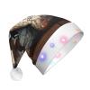WBQLSL 3 beer bottles Adult Three-Stage Lighted Christmas Hat, Unisex New Year LED Lighted Christmas Hat, Plush New Year Christmas Party Gift view 1