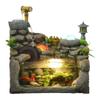 Tabletop Water Fountain Resin Tabletop Fountain Desktop Fountain and Fish Tank Indoor Decoration Rockery Fish Pond Water Fountain Atomization Humidification Natural Landscape Art Home Decoration for H view 1