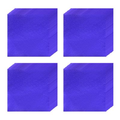 uxcell 100pcs Foil Candy Wrappers, 6 x 6 Inch Chocolate Bar Wrappers, Aluminum Foil Paper for Caramel Candy Packaging Decoration (Blue, Orange Peel)
