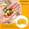 uxcell 200pcs Foil Candy Wrappers, 6 x 6 Inch Chocolate Bar Wrappers, Aluminum Foil Paper for Caramel Candy Packaging Decoration (Gold, Glossy Finish) view 3