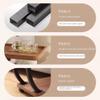 C-Shaped Mobile Side Table with Wheels, Wooden Sofa End Table, Sofa Side Table, Apartment Small Cart, C-Shaped Double-Layer Small Coffee Table (White) view 4