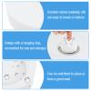 uxcell Rubber Sink Plug, Bathtub Drain Stopper Fit for 1-5/8" to 1-3/4" Drain Sink Stopper Seal with Hanging Ring for Bathroom Kitchen Laundry, White view 3