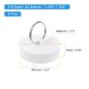 uxcell 3 Pcs Rubber Sink Plug, Bathtub Drain Stopper Fit for 1-5/8" to 1-3/4" Drain Sink Stopper Seal with Hanging Ring for Bathroom Kitchen Laundry, White view 2