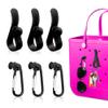 BestStone 6Pcs Accessories Inserts Hooks for Bogg Bag, Carabiner Keychain, Key Holder Charms, Compatible with Small & Large Bogg Bags, Beach Bag Organizer view 1