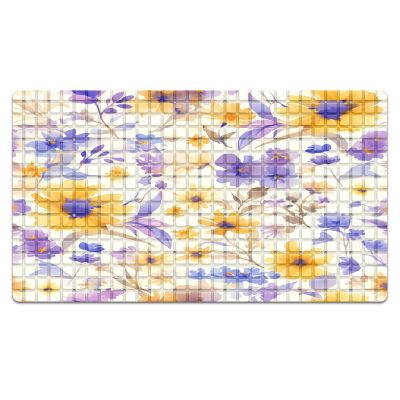 Bath Tub Shower Mat Non Slip 26.8in x 15in Large Bath Mat with Suction Cups Kids and Elderly Bathtub Mats Flowers