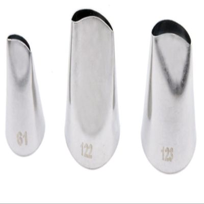 EDCWDTYYEC Baking Supplies Cream Nozzles Stainless Steel Piping Tips Cake Decorating Tools Cookies Cupcake Icing Tips Pastry Cake Decorating Tips Set(3ps Flower)