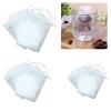 100pcs Empty Tea Bags With Drawstring For Tea Lovers Infuser For Tea Coffee Reusable Drawstring Tea Empty view 2