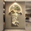 WZUOPG 3D Wall Art Decoration, 3D Wall Art Decoration with LED Lights, Living Room, Hallway, Decorative Landscape Paint, Wall Hanging Art with LED Light view 1