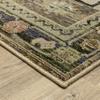 Oriental Weavers Andorra Area Rug - 2442D - 1'10" x 3'2" - in Grey/Green - Vintage Bohemian Style, Stain Resistant, Family and Pet Friendly, Entryway, Bathroom Accent Rug view 2