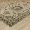 Oriental Weavers Andorra Area Rug - 2442D - 1'10" x 3'2" - in Grey/Green - Vintage Bohemian Style, Stain Resistant, Family and Pet Friendly, Entryway, Bathroom Accent Rug view 3