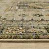 Oriental Weavers Andorra Area Rug - 2442D - 1'10" x 3'2" - in Grey/Green - Vintage Bohemian Style, Stain Resistant, Family and Pet Friendly, Entryway, Bathroom Accent Rug view 4