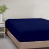 1000TC Fitted Sheet - Ultra Soft & Breathable - 100% Egyptian Cotton - 16" Inch Deep Pocket - Hotel Quality Bottom Sheet - 1 Fitted Sheet Only (Twin XL, Navy Blue) view 1
