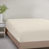 1000TC Fitted Sheet - Ultra Soft & Breathable - 100% Egyptian Cotton - 16" Inch Deep Pocket - Hotel Quality Bottom Sheet - 1 Fitted Sheet Only (Super Queen, Ivory) view 1