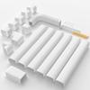 Cestluck Mini-Split AC Line Set Cover: 4" 23 Ft Line Hide for Mini Split Central AC HVAC Heating System - Waterproof PVC Outdoor Pipe Cover Split Unit Line Guard Decorative Refrigerant Line Cover view 1