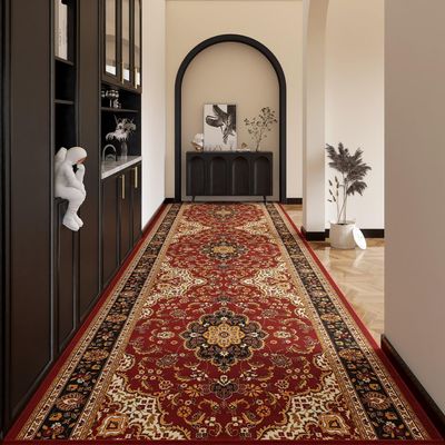 2ft8inx30ft Non Slip Hallway Runner Rug with Rubber Backing Soft Fuzzy Washable Low-Pile Carpet, Non-Shedding Stain Resistant Kitchen Mat for Laundry Living Room