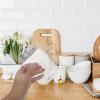 CATIEBYE 4pcs Clear Plastic Jars with Airtight Lids Versatile Storage Containers for Kitchen Household and Office Organization for Dry Food Snacks and Items Capacity view 4