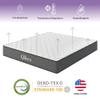 NapQueen 10'' Isabella Hybrid Euro Top Full Mattress, Medium Firm Support, Motion Isolation, CertiPUR-US Certified, Made in USA view 2