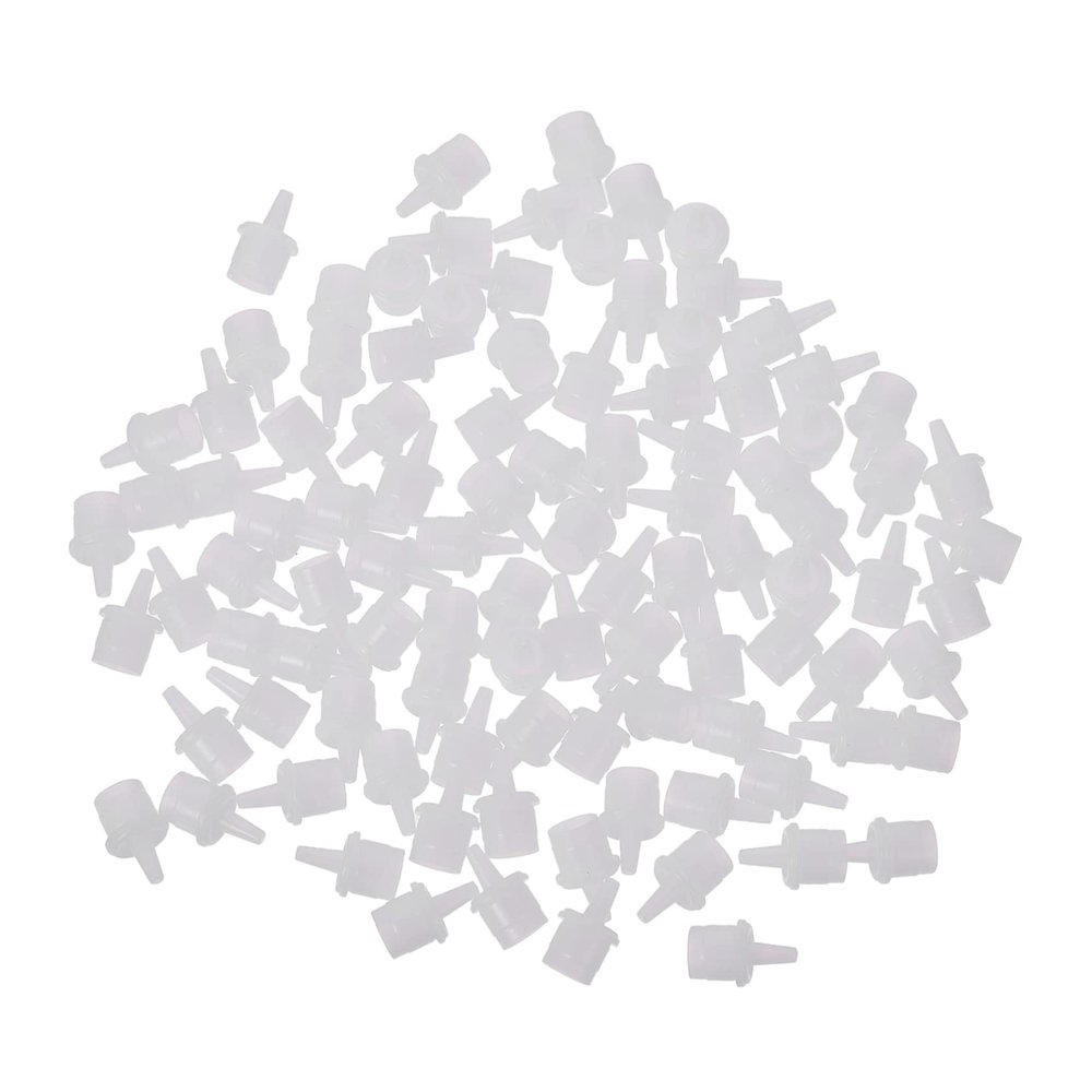 100pcs White Plastic Glue Bottle Mouth Replacement Heads