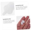 100pcs White Plastic Glue Bottle Mouth Replacement Heads view 3