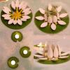 Bathroom Wine Glass Lotus Stand - Wine Lily and Candlelily, Lily Pad for The Bath, Wine Glass Holder, Wine Bottle Holder, Bath Wine Holder, Tealight Candle Holder, Candle Holder Decor, Shower Decor view 2