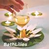 Bathroom Wine Glass Lotus Stand - Wine Lily and Candlelily, Lily Pad for The Bath, Wine Glass Holder, Wine Bottle Holder, Bath Wine Holder, Tealight Candle Holder, Candle Holder Decor, Shower Decor view 4