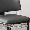 KrrNFYSG Armless Dining Chair Faux Leather Dinning Chairs Side Chair W/Sturdy Metal Legs Kitchen Chairs Curved Back Chair Dining view 4