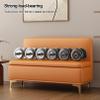 Storage Ottoman Bench, Upholstered Storage Bench with Safety Hinge, End of Bed Bench with Seating, Rectangle Ottoman with Storage, for Bedroom, Living Room, Entryway, Office(Blue+White,100x45x40cm) view 4