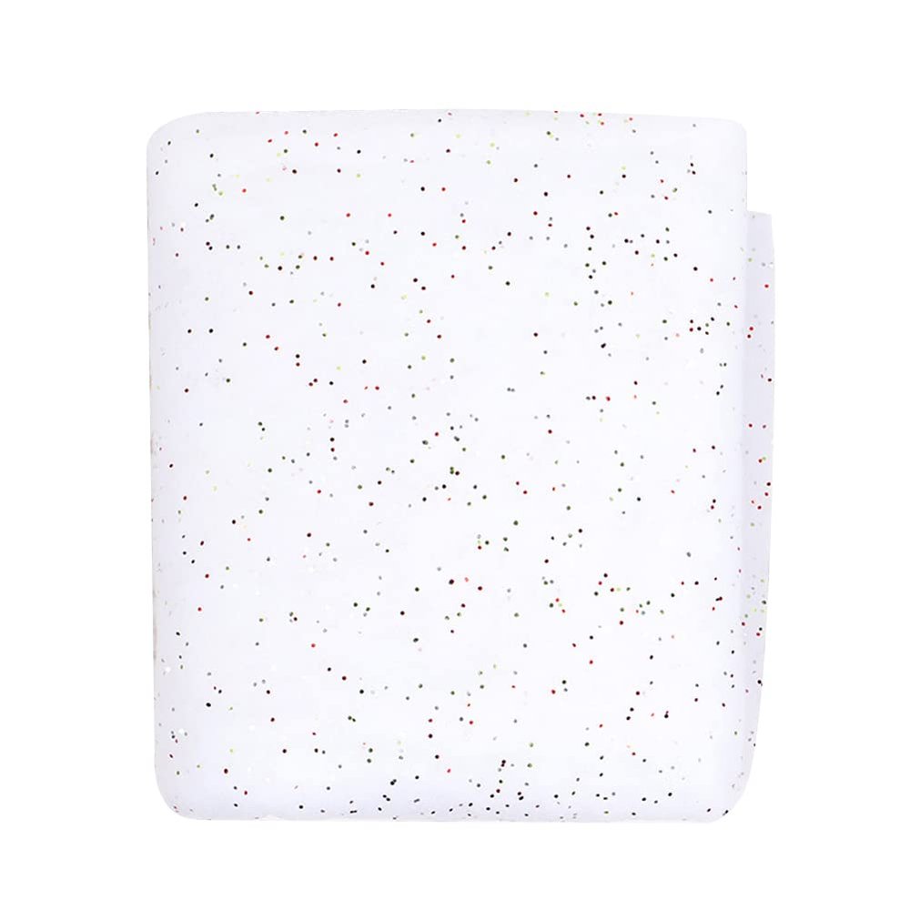 corfhy Christmas Glittered Snow Blanket Wonderland Artificial White Snow Decoration for Christmas Village Display Fluffy Christmas Tree Base Cover Winter Wonderland Decorations,92x230cm