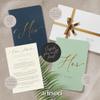 ARTESORI Wedding Vow Book for Her & Him, Soft Touch, Gold Engraving, 28 Lined Pages, Wedding Vow Books His and Hers, Wedding Essentials, Wedding Registry Gifts, His and Hers Gifts [Mint & Navy] view 2