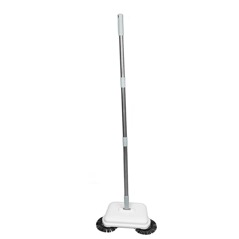 Acouto Hand Push Sweeper, Hand Push Sweeper 2 in Wet Dry Use 360 Degree Rotating Quiet Manual Swee Mop for Wood Tile Floor Push SweeperHand Push
