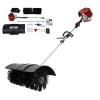 52cc Handheld Lawns Sweeper 2-Stroke Air Cooled Fuel Engine Gas Power Sweeping Broom Machine for Artificial Turf Grass, Gravel, Snow Cleaning, Yard, Road, Heavy Duty Leaf Sweeper, US Stock view 1