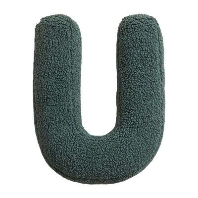 GUANGLU Soft Initial Throw Cushion Soft Hugging Plush Letter Shaped Pillow