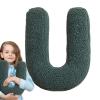 GUANGLU Soft Initial Throw Cushion Soft Hugging Plush Letter Shaped Pillow view 4
