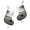 LEVNDIEJ Black and White Golf Print Bulk Fashion Christmas Stockings for Fireplace Xmas Decorations Holiday Family Party Decor view 3