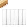 WGVI Hurricane Candle Holder Sleeve, Wide 4", Height 18", Clear Glass Cylinder Candleholder, Chimney Tube, Open Ended Candle Shade, 6 Pieces Bulk view 1