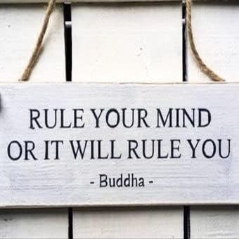 Rustic Wooden Signs Rule Your Mind Or It Will Rule You Sign Wall Art Decor Kitchen Cafe Pub Decor Gift 8x12 INCH
