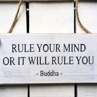 Rustic Wooden Signs Rule Your Mind Or It Will Rule You Sign Wall Art Decor Kitchen Cafe Pub Decor Gift 8x12 INCH